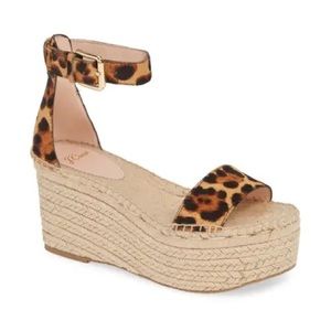 J. Crew Marina Calf Hair Espadrille Wedge Sandal